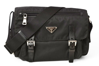 Prada Shoulder Bag Prada Crossbody Bag Nylon Black Men Women
