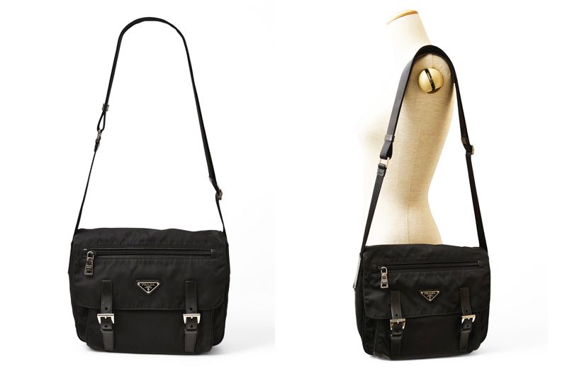 Prada Shoulder Bag Prada Crossbody Bag Nylon Black Men Women
