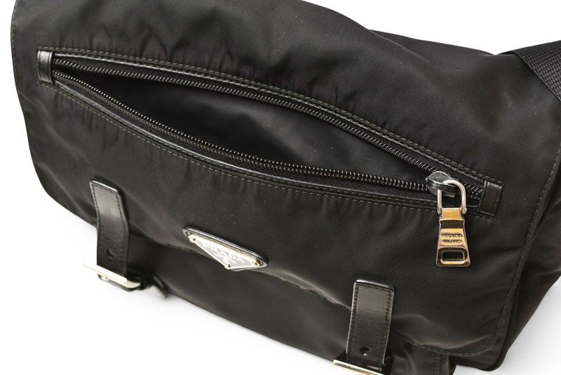 Prada Shoulder Bag Prada Crossbody Bag Nylon Black Men Women