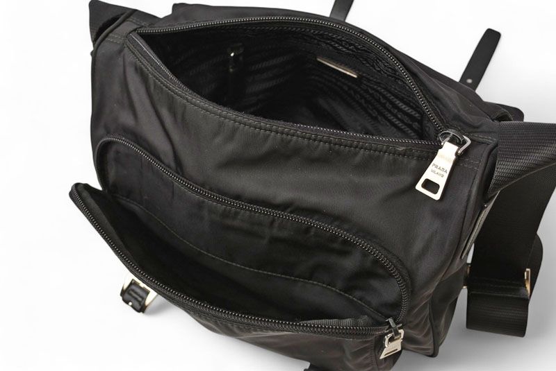 Prada Shoulder Bag Prada Crossbody Bag Nylon Black Men Women