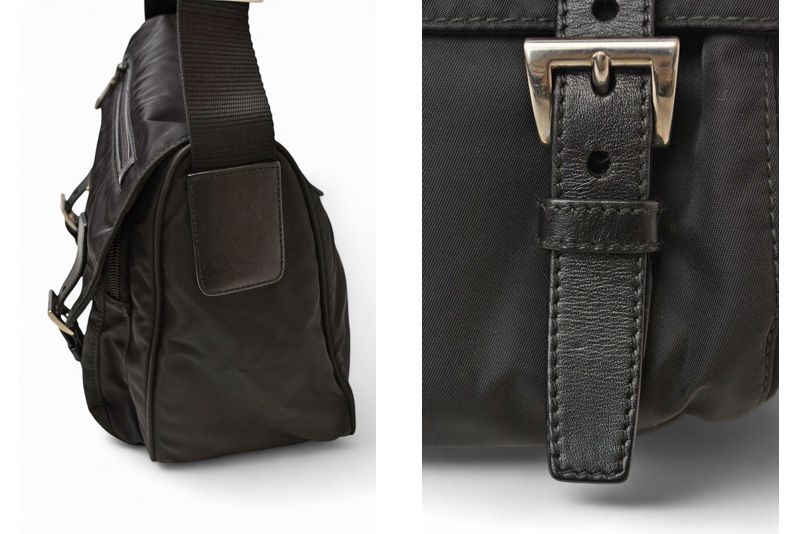 Prada Shoulder Bag Prada Crossbody Bag Nylon Black Men Women