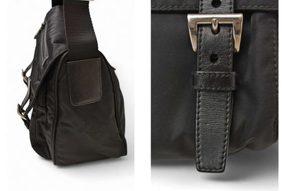 Prada Shoulder Bag Prada Crossbody Bag Nylon Black Men Women