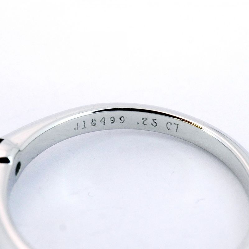 Tiffany & Co Ring Solitaire 1PD Pt950 Platinum Diamond 025ct 105 Ladies