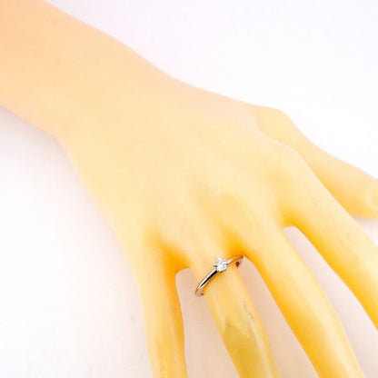 Tiffany & Co Ring Solitaire 1PD Pt950 Platinum Diamond 025ct 105 Ladies