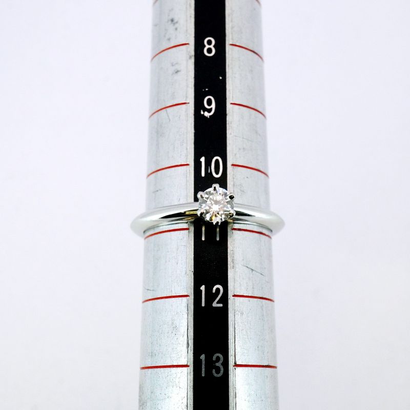 Tiffany & Co Ring Solitaire 1PD Pt950 Platinum Diamond 025ct 105 Ladies
