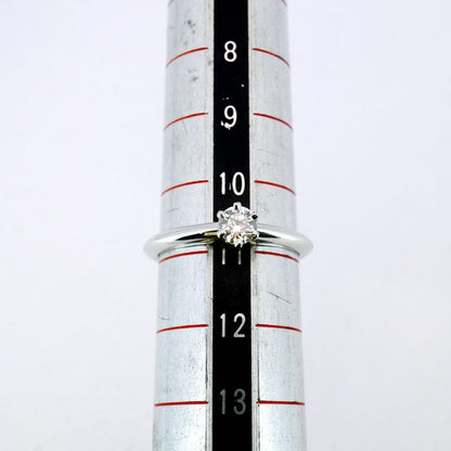 Tiffany & Co Ring Solitaire 1PD Pt950 Platinum Diamond 025ct 105 Ladies