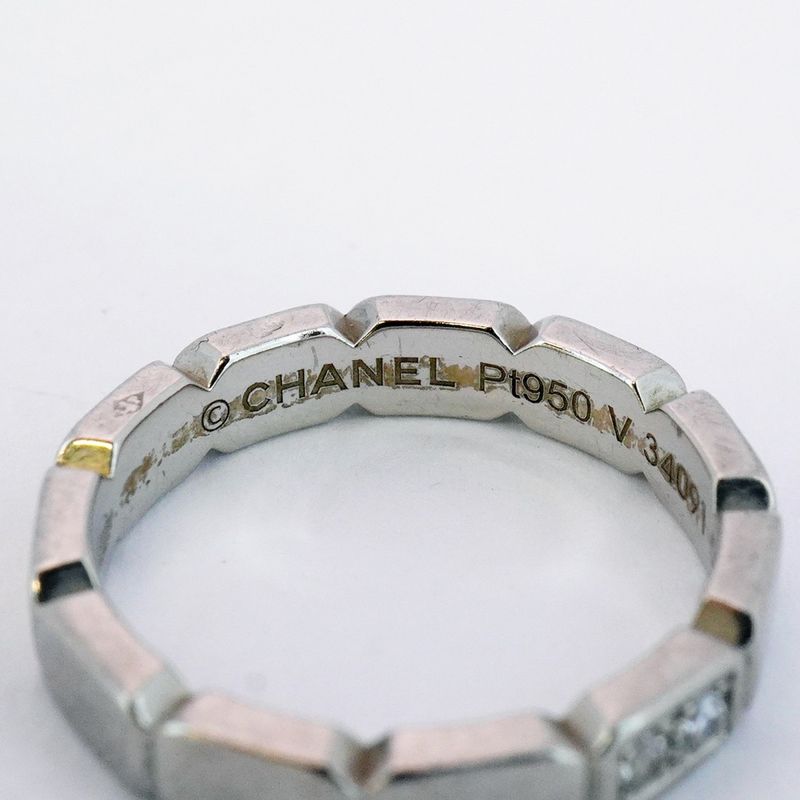 Chanel Ring Première/prommes Pt950 Platinum Diamond #50 Ladies