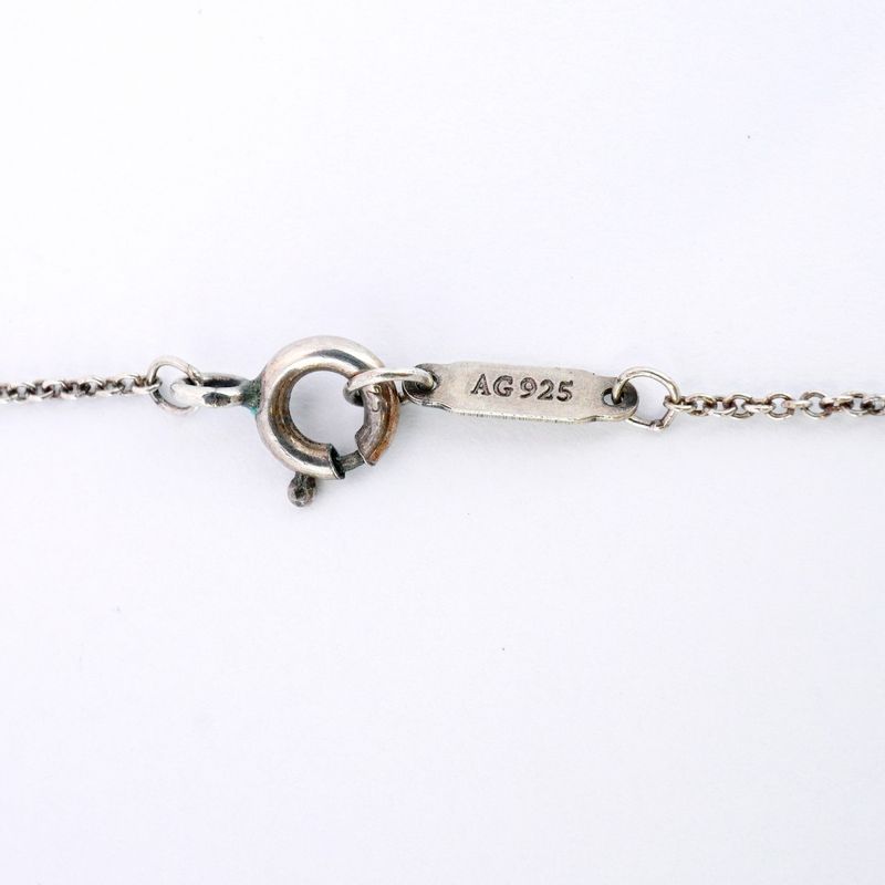 Tiffany & Co Necklace 1837 Round Shape Circle 925 Silver Ladies