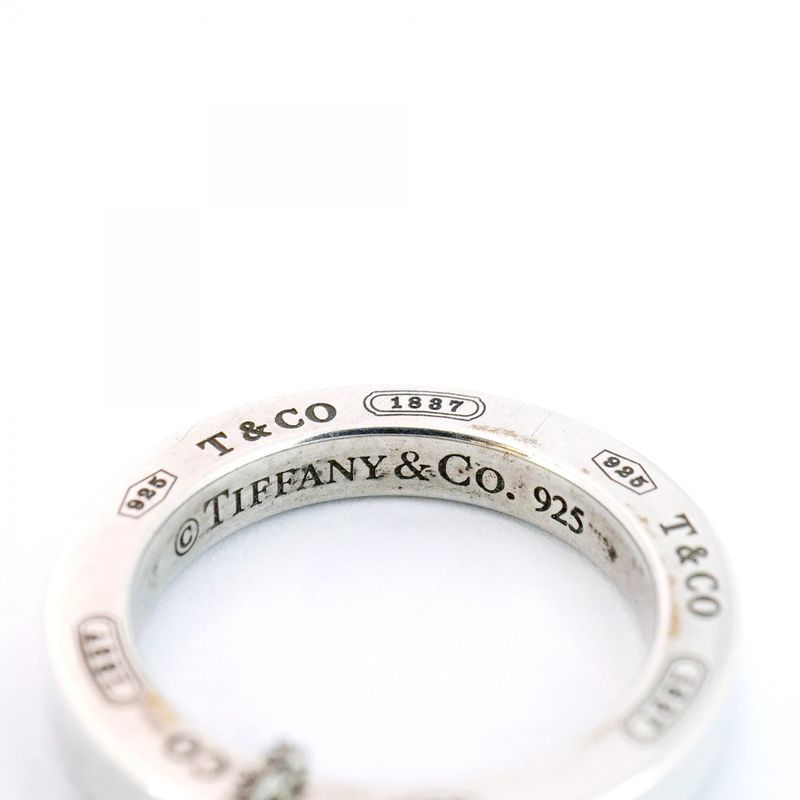 Tiffany & Co Necklace 1837 Round Shape Circle 925 Silver Ladies