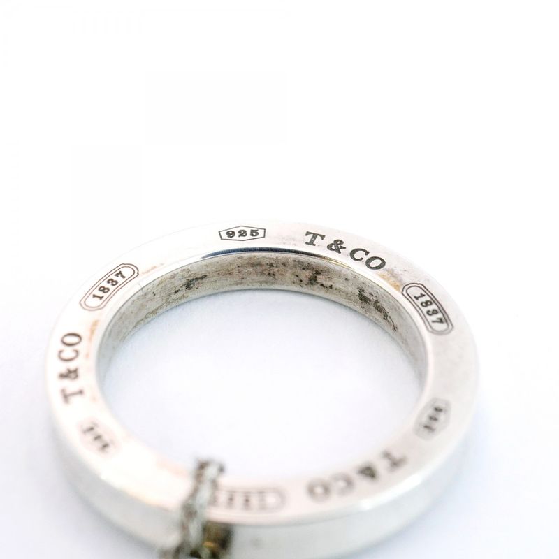 Tiffany & Co Necklace 1837 Round Shape Circle 925 Silver Ladies