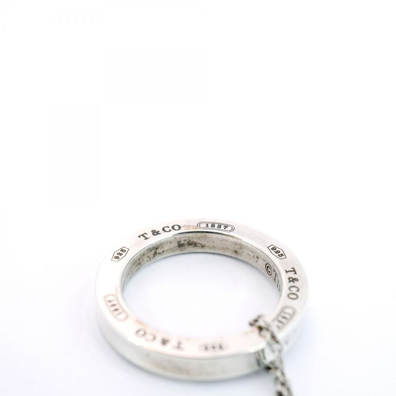 Tiffany & Co Necklace 1837 Round Shape Circle 925 Silver Ladies