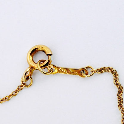 Tiffany & Co Necklace Double Rubbing Heart 18K Yellow Gold Yellow Gold Ladies