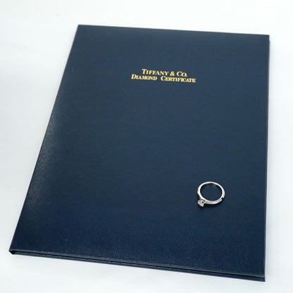 Tiffany & Co Ring Solitaire 1PD Pt950 Platinum Diamond 025ct 65 Ladies