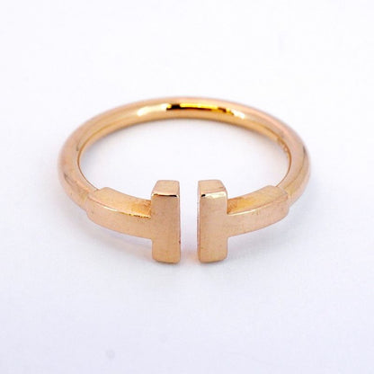Tiffany & Co Ring T-wire 18K Pink Gold Pink Gold #10 Ladies
