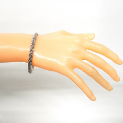 Tiffany & Co Bangle Somerset 18K White Gold White Togo Old Ladies