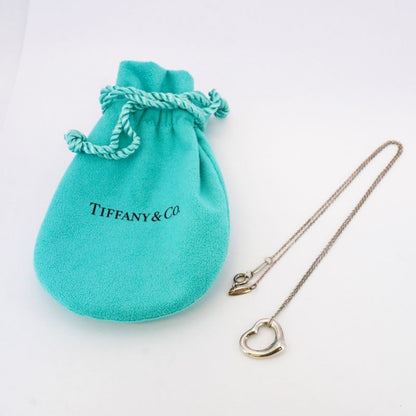 Tiffany & Co Necklace Open Heart Silver 925 Ladies