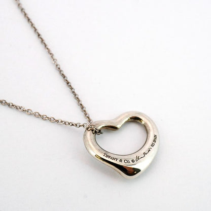Tiffany & Co Necklace Open Heart Silver 925 Ladies