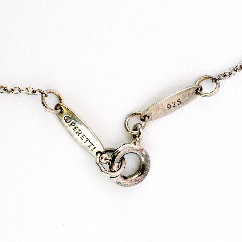 Tiffany & Co Necklace Open Heart Silver 925 Ladies