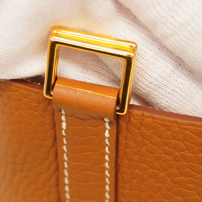 Hermes Handbag Picotin Lock PM Taurillon Cles Mance Gold Hardware K Engraved