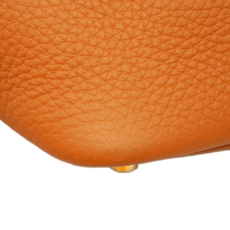 Hermes Handbag Picotin Lock PM Taurillon Cles Mance Gold Hardware K Engraved