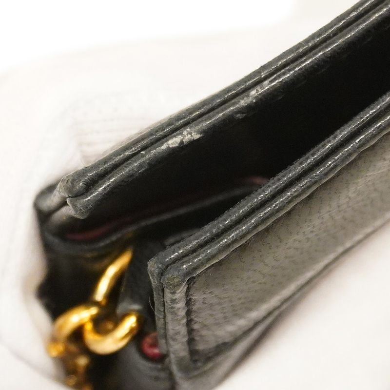 Chanel Handbag Matelasse Lambskin Black Gold Hardware 2way Bag Ladies