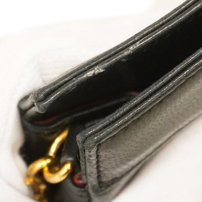 Chanel Handbag Matelasse Lambskin Black Gold Hardware 2way Bag Ladies