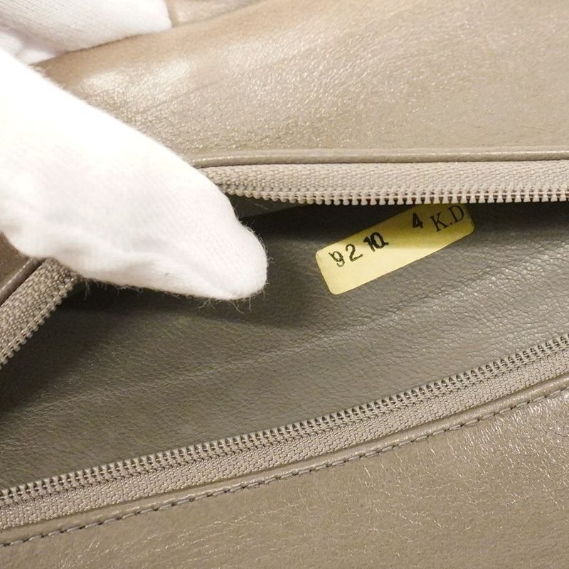 Chanel Shoulder Bag Matelasse Lambskin Gray Gold Hardware Women