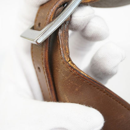 Gucci Handbag Jackie 001 4075 Canvas Brown Silver Hardware Women's