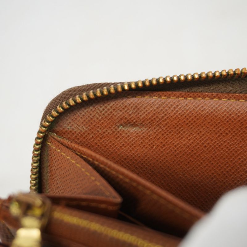 Louis Vuitton Long Wallet Monogram Zippy Organizer M62581 Brown Men Women Unisex