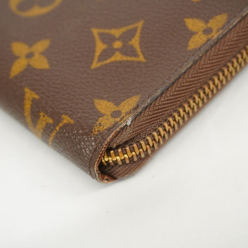 Louis Vuitton Long Wallet Monogram Zippy Organizer M62581 Brown Men Women Unisex