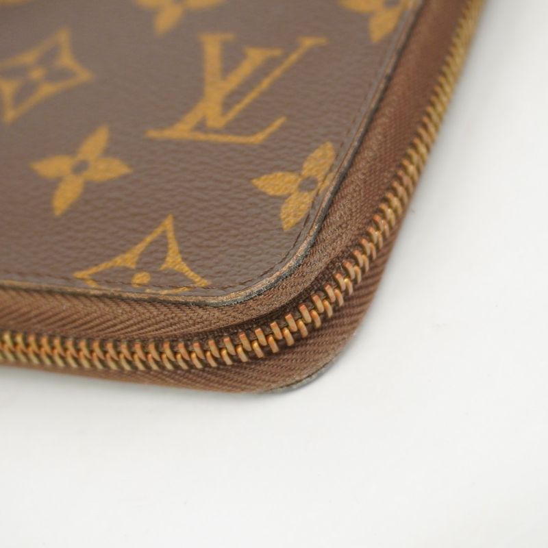 Louis Vuitton Long Wallet Monogram Zippy Organizer M62581 Brown Men Women Unisex