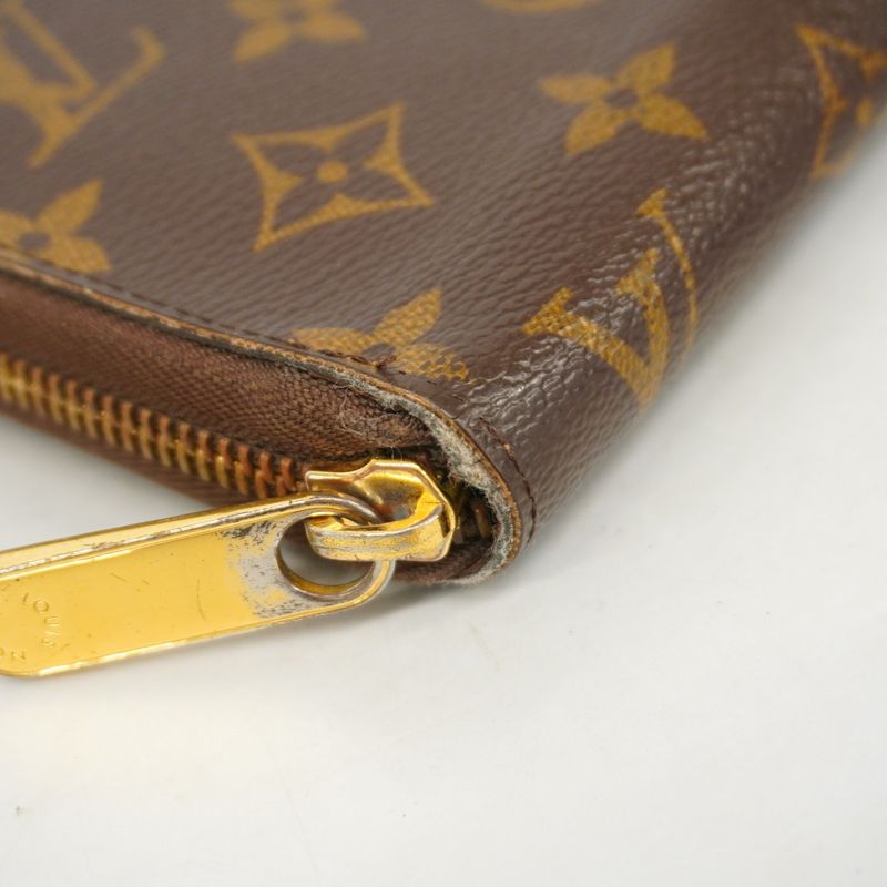 Louis Vuitton Long Wallet Monogram Zippy Organizer M62581 Brown Men Women Unisex
