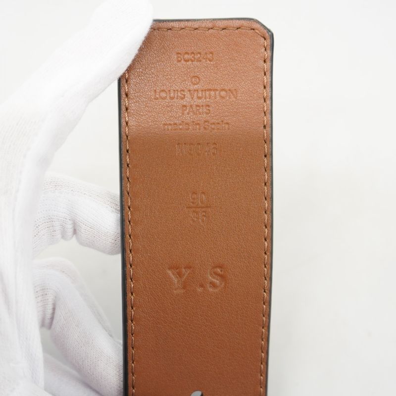 Louis Vuitton Belt Monogram Illusion Ingenieur Santure Pyramid LV M9346 Black