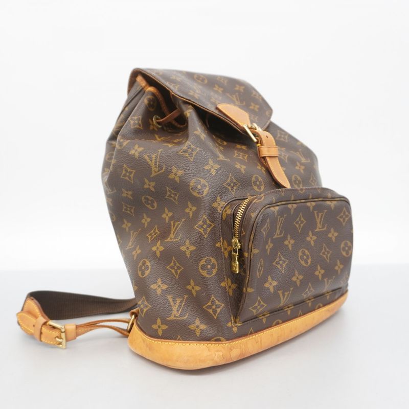 Louis Vuitton Backpack Daypack Monogram Montsouris GM M51135 Brown Women's