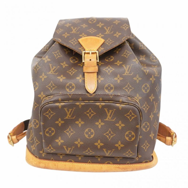 Louis Vuitton Backpack Daypack Monogram Montsouris GM M51135 Brown Women's