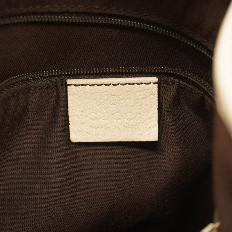 Gucci Tote Bag GG Canvas Abby 130736 Canvas Brown Chien Pan Gold Hardware