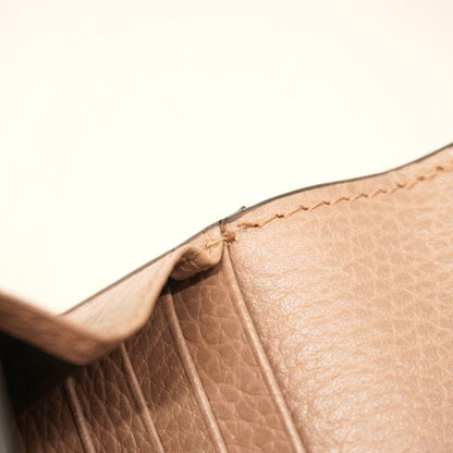 Gucci Wallet GG Marmont/gg Supreme 598587 PVC Leather Brown Chien Pan Gold