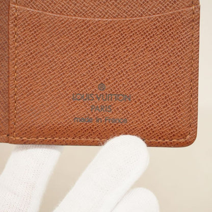 Louis Vuitton Card Case Monogram Organizer De Poche M61732 Brown Men Women