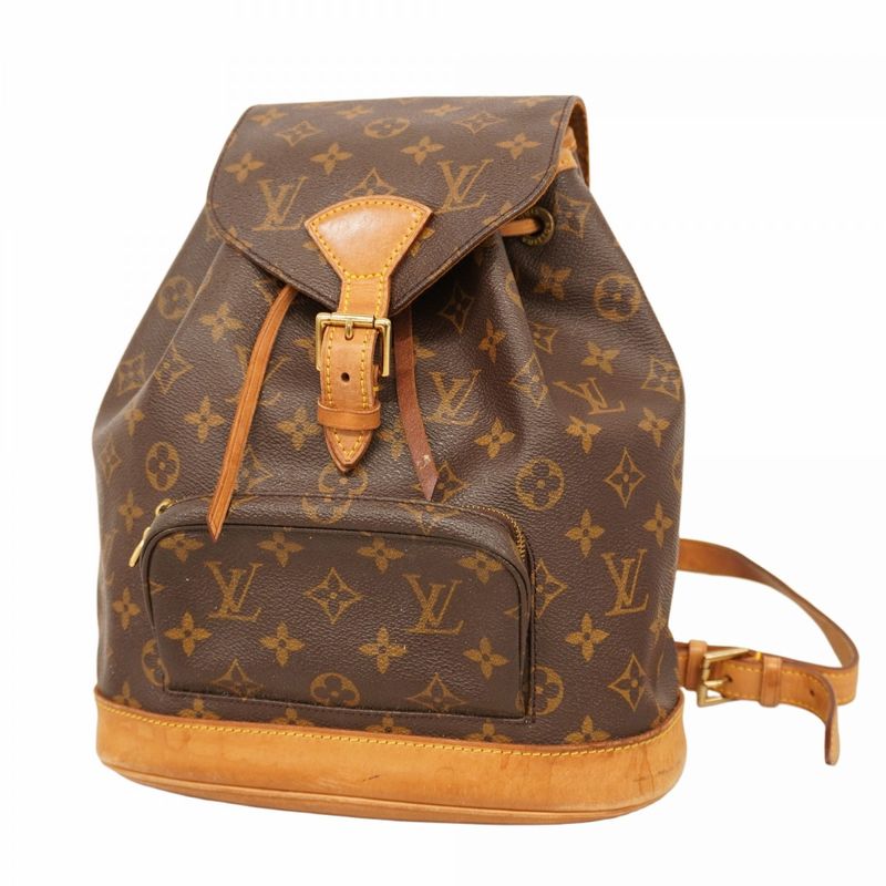 Louis Vuitton Backpack Daypack Monogram Montsourismm M51136 Brown Women's