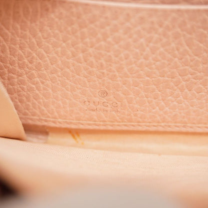 Gucci Long Wallet GG Marmont 456117 Leather Pink Gold Hardware Women