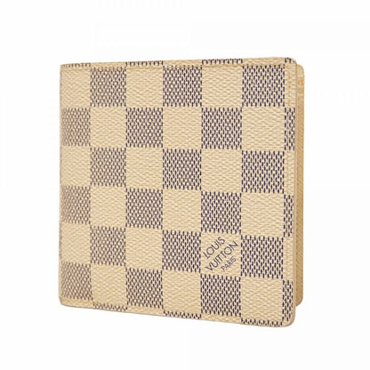 Louis Vuitton Wallet Damier Azure Portefeuille Marco N60018 White Men's