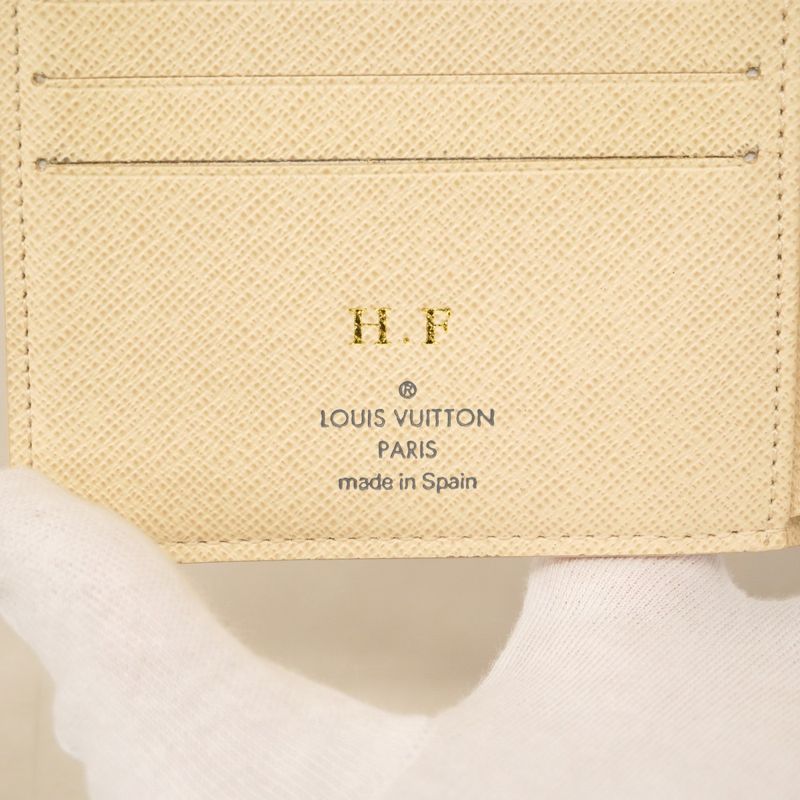 Louis Vuitton Wallet Damier Azure Portefeuille Marco N60018 White Men's