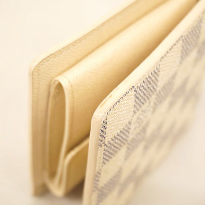 Louis Vuitton Wallet Damier Azure Portefeuille Marco N60018 White Men's