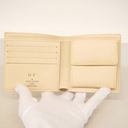 Louis Vuitton Wallet Damier Azure Portefeuille Marco N60018 White Men's