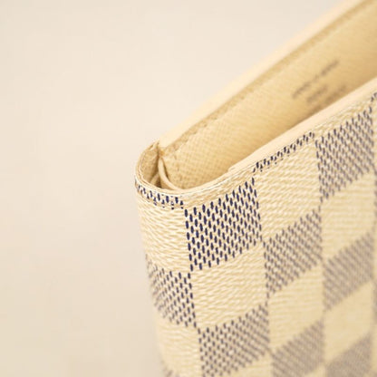 Louis Vuitton Wallet Damier Azure Portefeuille Marco N60018 White Men's