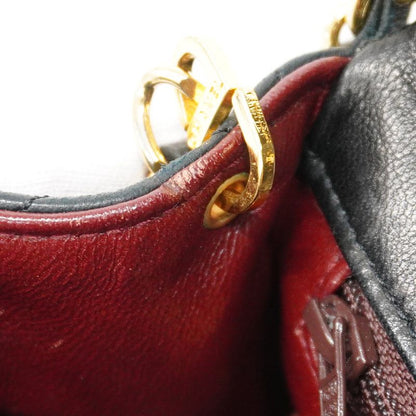 Chanel Shoulder Bag Mini Matelasse Lambskin Black Gold Hardware Women