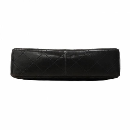 Chanel Shoulder Bag Matelasse Lambskin Black Gold Hardware Women