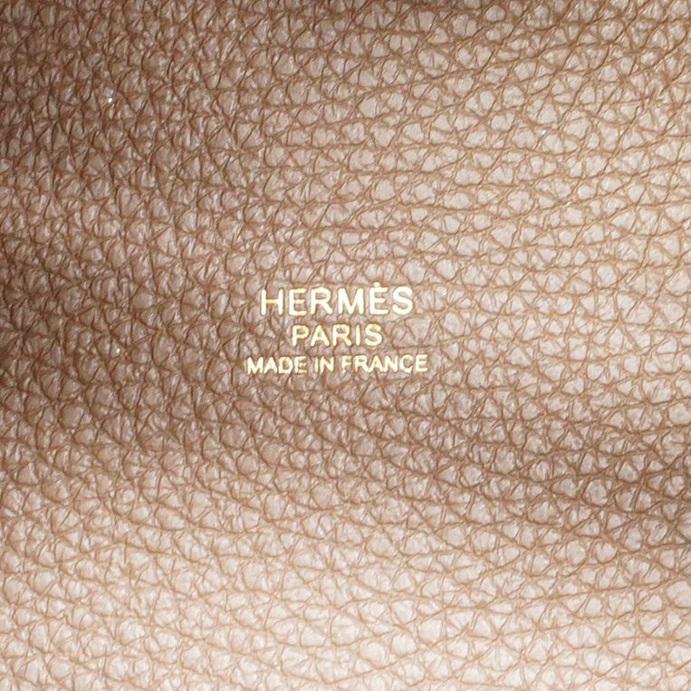 Hermes Handbag Picotin Lock PM Taurillon Cles Mance Etoupe Gold Hardware B