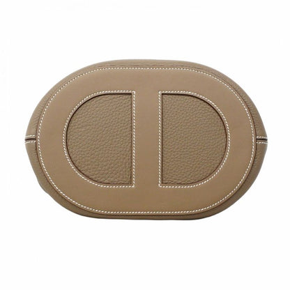 Hermes Handbag In The Loop 23 Taurillon Cles Mance Etoupe Silver Hardware W