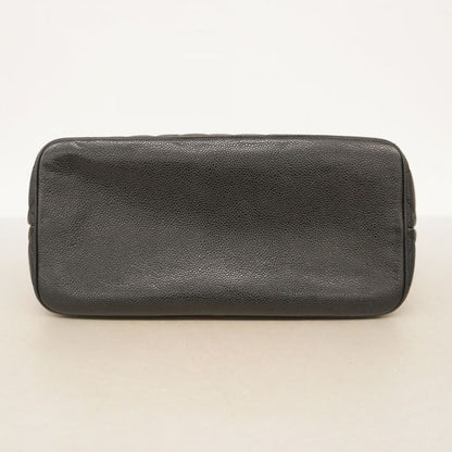 Chanel Tote Bag Revival Tote Caviar Skin Black Gold Hardware Women's